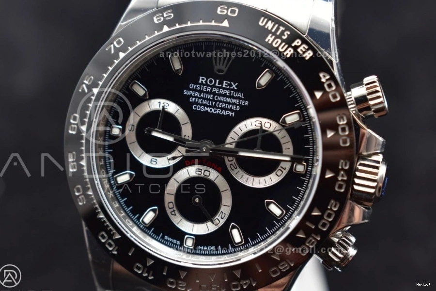 Bracelet Best Edition SA4130 904L SS Black Dial 116500 Daytona Case BTF And 1:1 0305